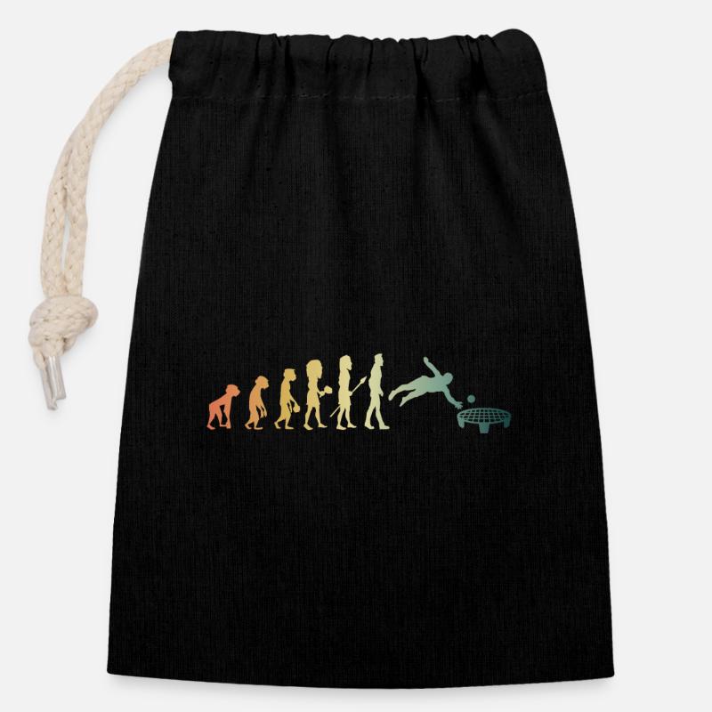 Spikeball - Évolution de Roundnet - Sac cadeau en coton avec cordon (14 x 20 cm) - noir