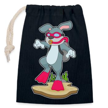 Rabbit Diver Swimming Goggles Diving - Closable cotton gift bag (14x20cm) - navy - Front
