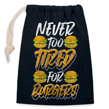 Food Food Hotel - Closable cotton gift bag (14x20cm) - navy - Front