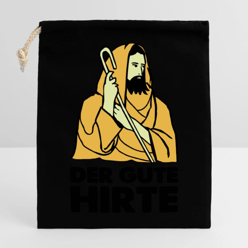 jesus hirte Verschließbarer Geschenkbeutel aus Baumwolle (14x20cm)