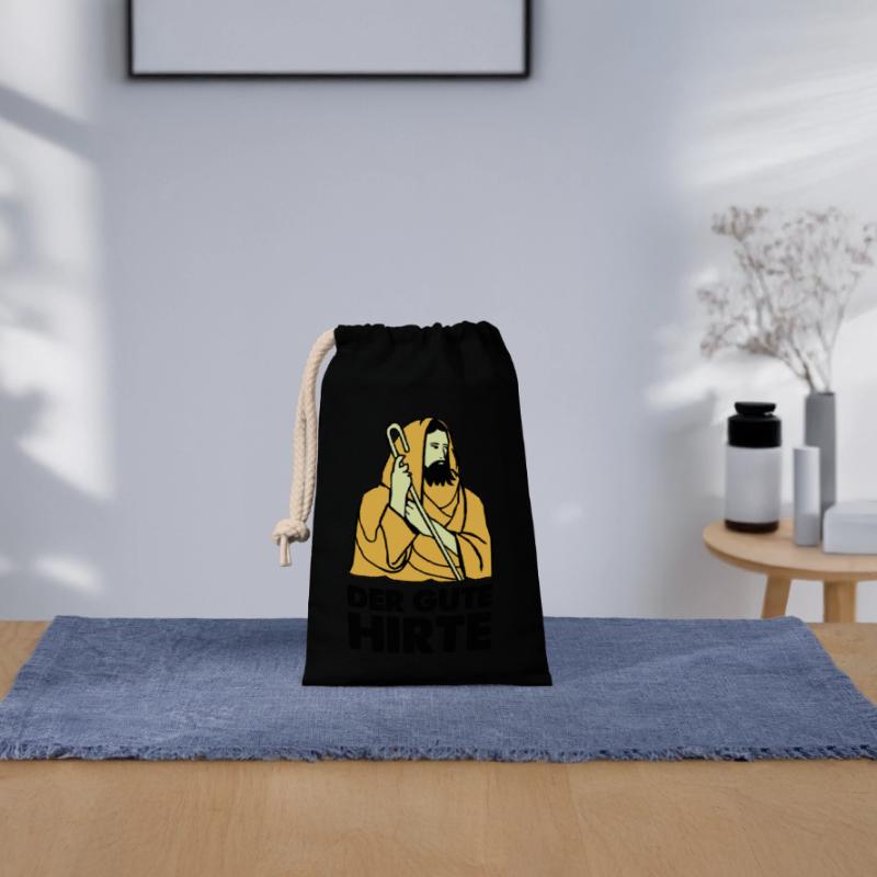 jesus hirte Verschließbarer Geschenkbeutel aus Baumwolle (14x20cm)