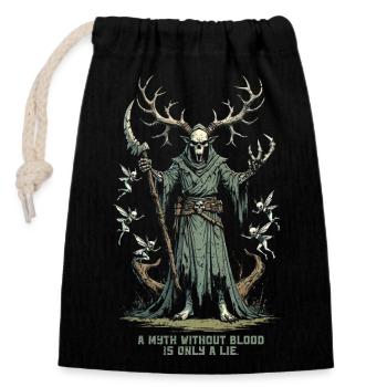 Encantado Mythological Creatures - Closable cotton gift bag (14x20cm) - black - Front
