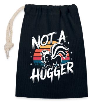 Skunk Zoo Animals - Closable cotton gift bag (14x20cm) - navy - Front