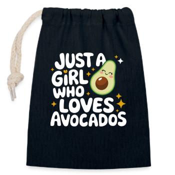 Avocado Food Guacamole Vegan - Closable cotton gift bag (14x20cm) - navy - Front
