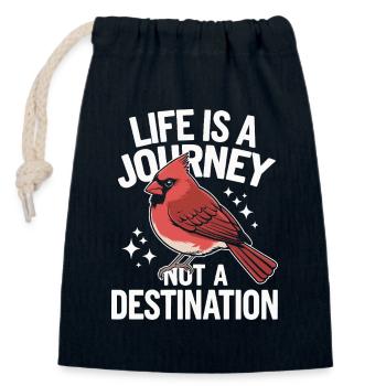 Cardinal Red Cardinal Vogel Red Cardinal - Closable cotton gift bag (14x20cm) - navy - Front