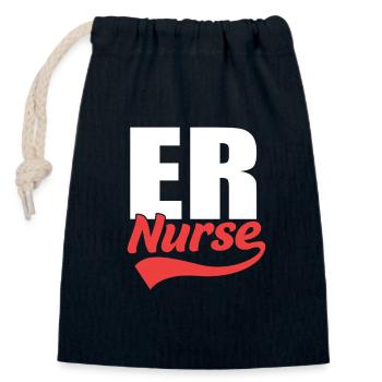 Notfall Krankenschwester Ambulanz - Verschließbarer Geschenkbeutel aus Baumwolle (14x20cm) - Navy - Vorne