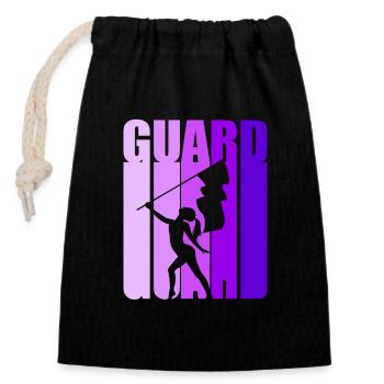 Flag Flag Waving Flag Waver Carnival - Closable cotton gift bag (14x20cm) - black - Front