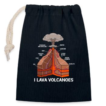Geologie Archäologie - Verschließbarer Geschenkbeutel aus Baumwolle (14x20cm) - Navy - Vorne