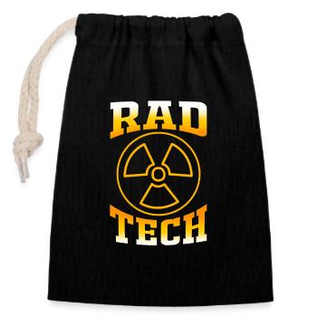 MRT Radiologe Radiologie Röntgen Rad Tech - Verschließbarer Geschenkbeutel aus Baumwolle (14x20cm) - Schwarz - Vorne