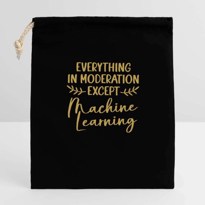 Programmeur codeur GPT Sac cadeau en coton avec cordon (14 x 20 cm)