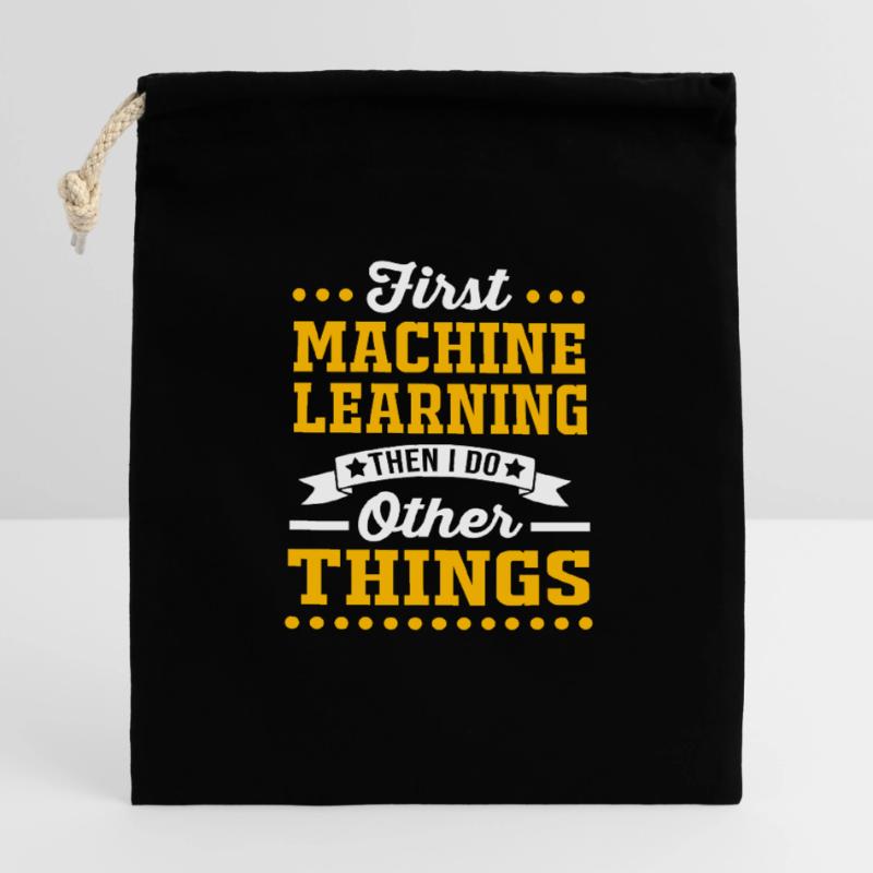 Programmeur Codeur GPT Sac cadeau en coton avec cordon (14 x 20 cm)