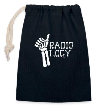 MRT Radiologe Radiologie Rad Tech Röntgen - Verschließbarer Geschenkbeutel aus Baumwolle (14x20cm) - Navy - Vorne
