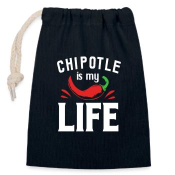 Chilli Chipotle Chili Pepper Jalapeno Hot Chili - Closable cotton gift bag (14x20cm) - navy - Front