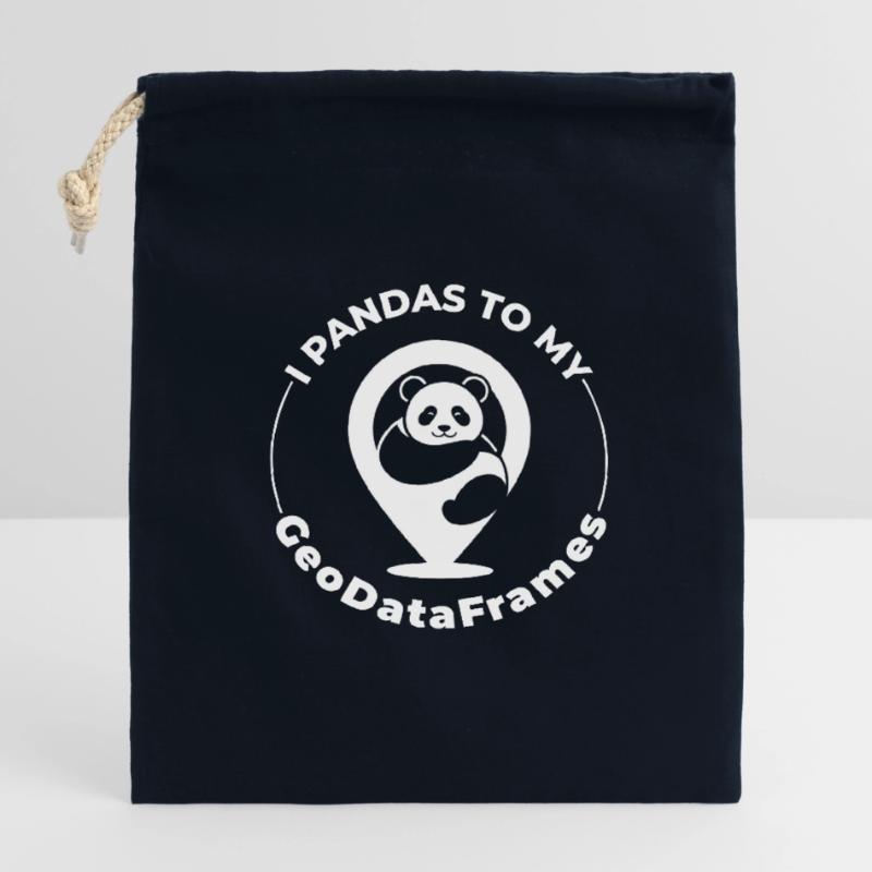 GeoDataFrames Pandas GIS Programmation Python Sac cadeau en coton avec cordon (14 x 20 cm)