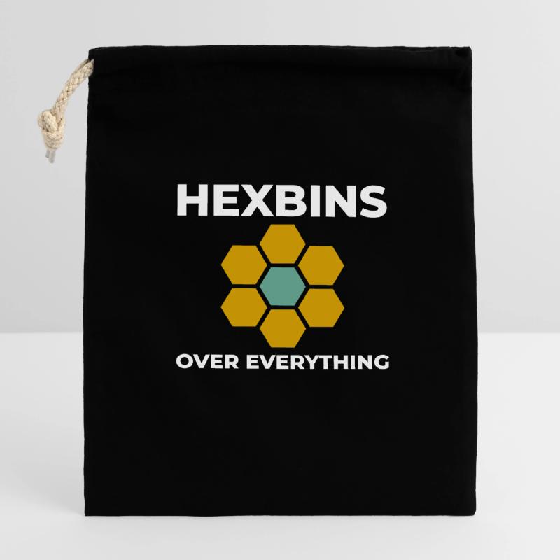 Hexbins Data Visualization GIS Mapping Spatial Closable cotton gift bag (14x20cm)