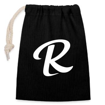 Reithsters R Merchandise - Closable cotton gift bag (14x20cm) - black - Front