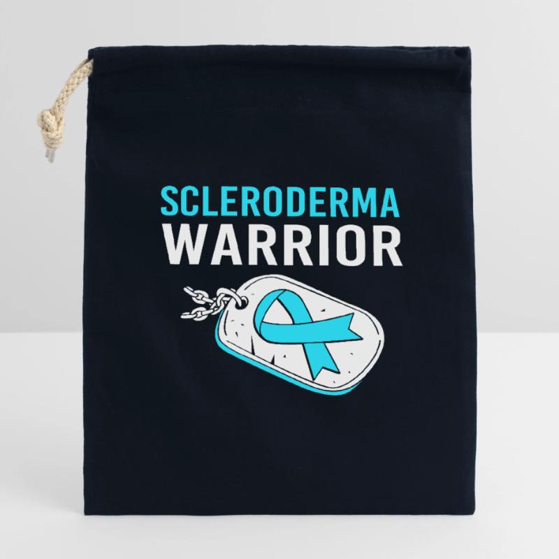 Scleroderma Closable cotton gift bag (14x20cm)