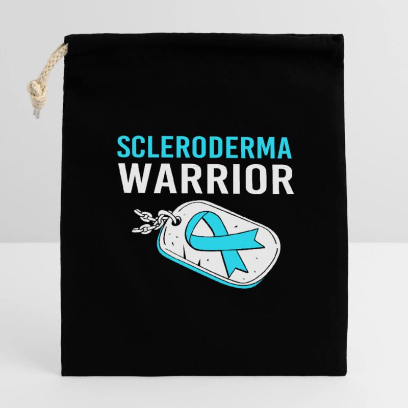 Scleroderma Closable cotton gift bag (14x20cm)