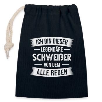 Schweißer Schlosser Metallbauer - Verschließbarer Geschenkbeutel aus Baumwolle (14x20cm) - Navy - Vorne