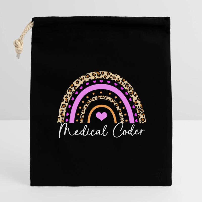 Medical Coder Closable cotton gift bag (14x20cm)