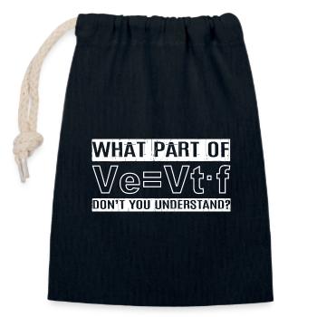 Atmen Atmung Atemwegstherapeut Sauerstoff - Verschließbarer Geschenkbeutel aus Baumwolle (14x20cm) - Navy - Vorne