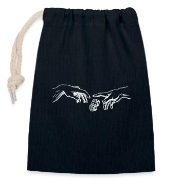 Würfeln Die Erschaffung Adams Würfel Spieler - Verschließbarer Geschenkbeutel aus Baumwolle (14x20cm) - Navy - Vorne