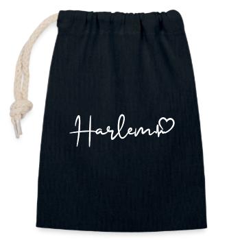 Harlem Heartbeat New York City Harlem - Closable cotton gift bag (14x20cm) - navy - Front