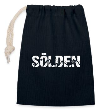 Sölden Berge Ötztal Österreich Alpen - Verschließbarer Geschenkbeutel aus Baumwolle (14x20cm) - Navy - Vorne