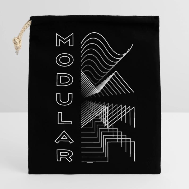 Modular Waveform Audio Analog Design Modular Gift Verschließbarer Geschenkbeutel aus Baumwolle (14x20cm)