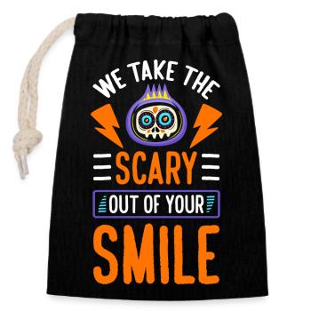 Monster Baby Halloween Bruder - Verschließbarer Geschenkbeutel aus Baumwolle (14x20cm) - Schwarz - Vorne