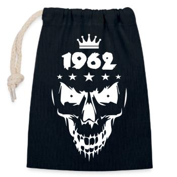 Skull (1962) - Closable cotton gift bag (14x20cm) - navy - Front