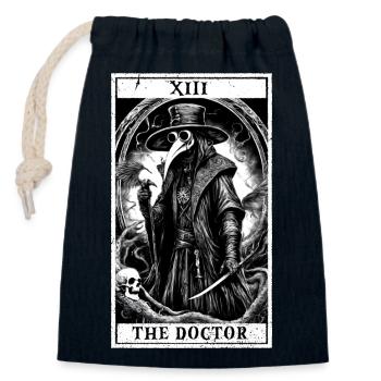 tarot doctor - Closable cotton gift bag (14x20cm) - navy - Front
