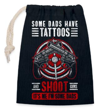 Weapon Sport Shooter Ammunition Club - Closable cotton gift bag (14x20cm) - navy - Front