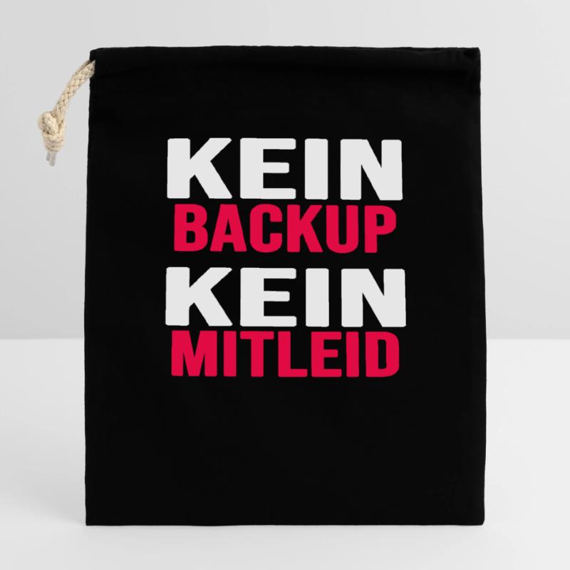 informatik backup nerd coder download gamer Verschließbarer Geschenkbeutel aus Baumwolle (14x20cm)