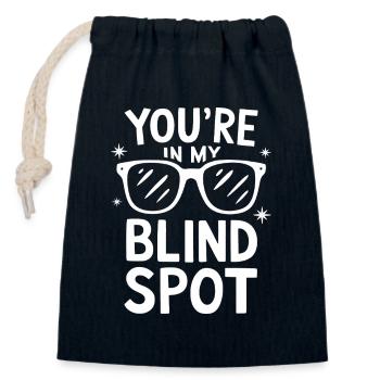 Blind blindness Visually impaired people - Closable cotton gift bag (14x20cm) - navy - Front