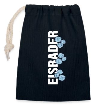 Eisbaden mag es eiskalt beim winterschwimmen - Verschließbarer Geschenkbeutel aus Baumwolle (14x20cm) - Navy - Vorne