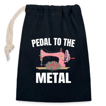 Pedal To The Metal - Verschließbarer Geschenkbeutel aus Baumwolle (14x20cm) - Navy - Vorne