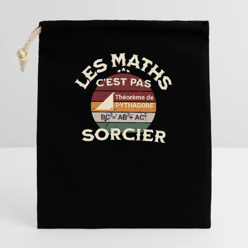 Les maths c est pas sorcier Copy Sac cadeau en coton avec cordon (14 x 20 cm)