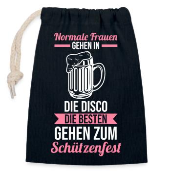 Schützenverein Schützenfest - Verschließbarer Geschenkbeutel aus Baumwolle (14x20cm) - Navy - Vorne