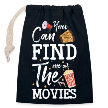 Cinema Screen Hollywood Film Festival - Closable cotton gift bag (14x20cm) - navy - Front