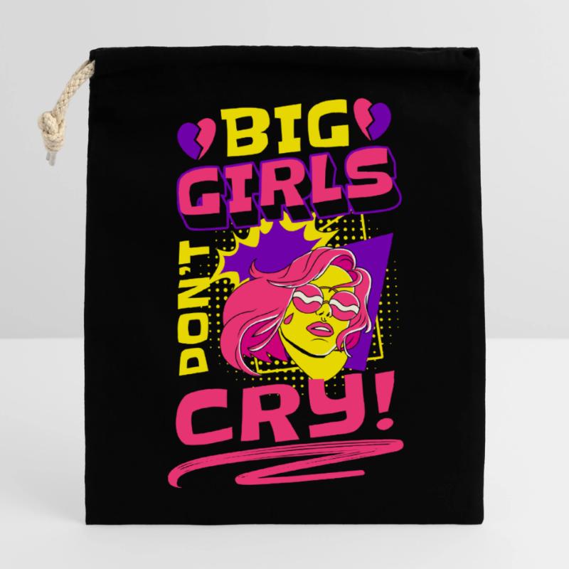 Comic Comics Speech Bubble Coloré Sac cadeau en coton avec cordon (14 x 20 cm)