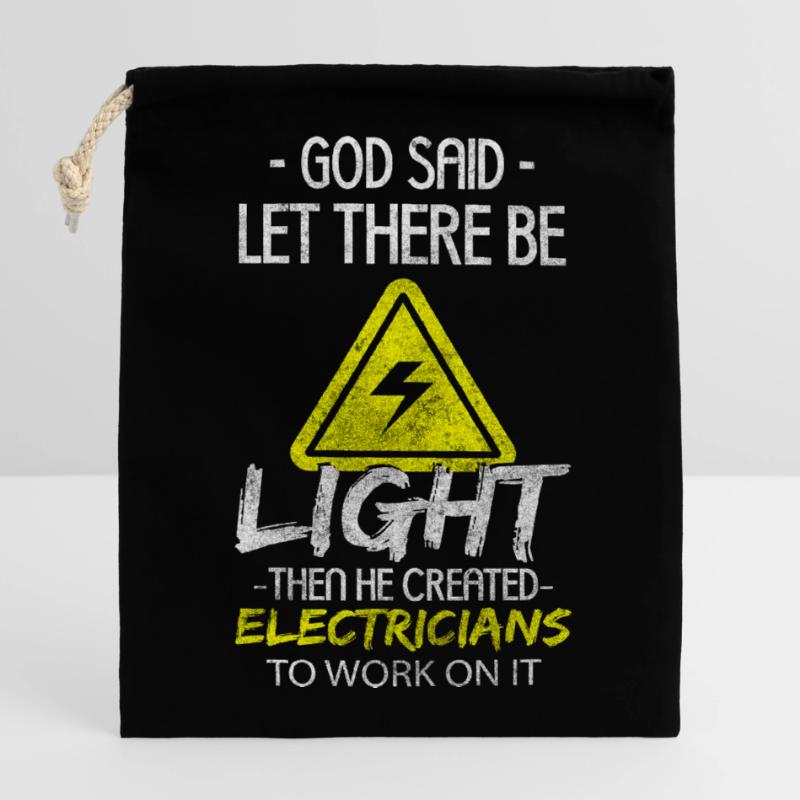 Electronics Technician Craft Watt Work Closable cotton gift bag (14x20cm)
