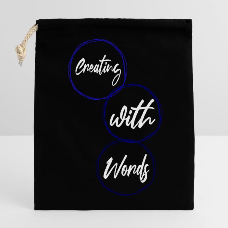 authorship originality jokes writing process Closable cotton gift bag (14x20cm)