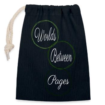 Idée du présent Genres littéraires Évasion virtuelle - Sac cadeau en coton avec cordon (14 x 20 cm) - bleu marine - Devant