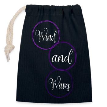 Windsurfing Spots Windsurfing Tricks - Closable cotton gift bag (14x20cm) - navy - Front