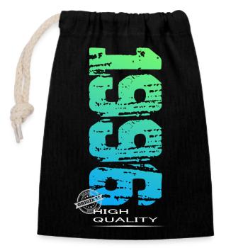 Anniversaire Millésime 1996 Original - Sac cadeau en coton avec cordon (14 x 20 cm) - noir - Devant