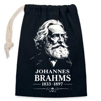 Johannes Brahms Komponist Dirigent Pianist - Verschließbarer Geschenkbeutel aus Baumwolle (14x20cm) - Navy - Vorne