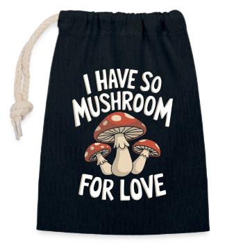 Pilz Pilze Funghi Champignon - Verschließbarer Geschenkbeutel aus Baumwolle (14x20cm) - Navy - Vorne