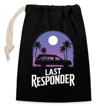 Corbillards Undertakers Undertakers - Sac cadeau en coton avec cordon (14 x 20 cm) - noir - Devant