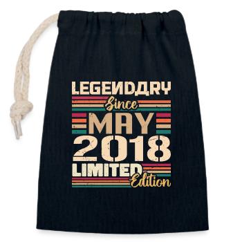 May 2018 May - Jubilee May 2018 - Closable cotton gift bag (14x20cm) - navy - Front